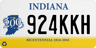 IN license plate 924KKH