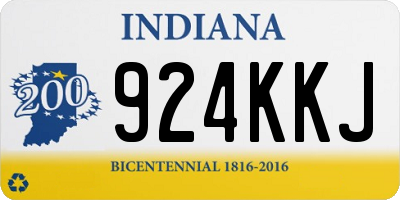 IN license plate 924KKJ