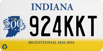 IN license plate 924KKT
