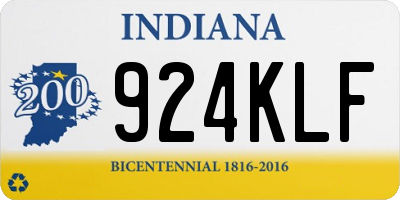 IN license plate 924KLF