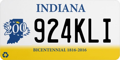 IN license plate 924KLI