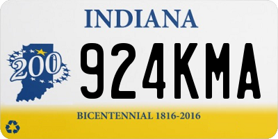 IN license plate 924KMA