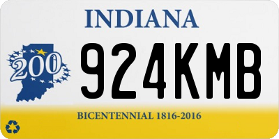 IN license plate 924KMB