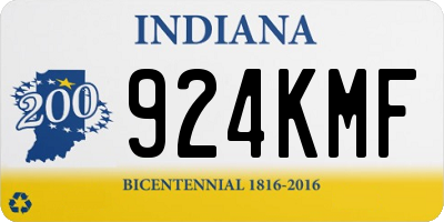 IN license plate 924KMF