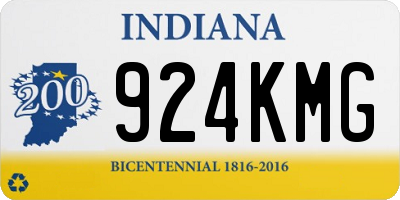 IN license plate 924KMG