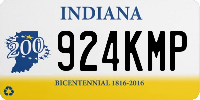IN license plate 924KMP