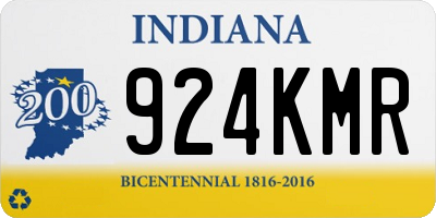 IN license plate 924KMR