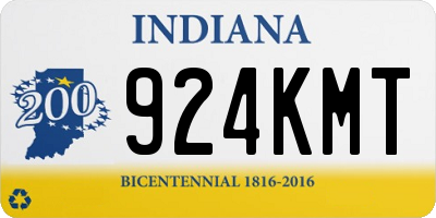 IN license plate 924KMT