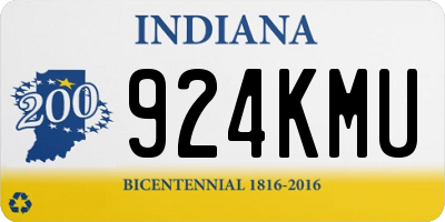 IN license plate 924KMU