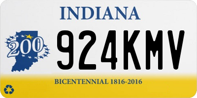 IN license plate 924KMV