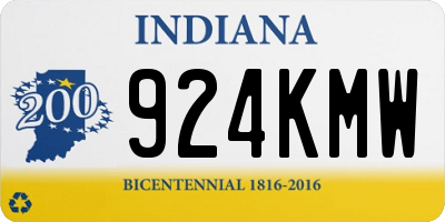 IN license plate 924KMW