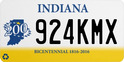 IN license plate 924KMX