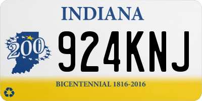 IN license plate 924KNJ