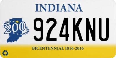 IN license plate 924KNU