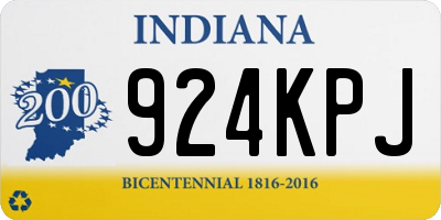 IN license plate 924KPJ