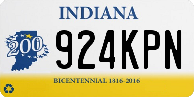 IN license plate 924KPN