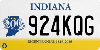 IN license plate 924KQG