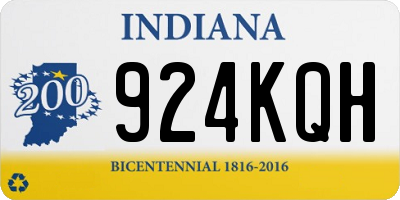 IN license plate 924KQH