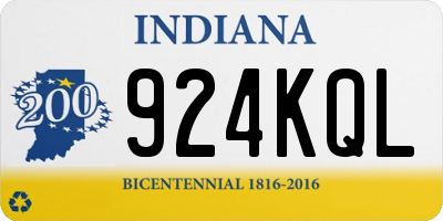 IN license plate 924KQL