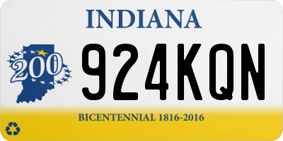 IN license plate 924KQN
