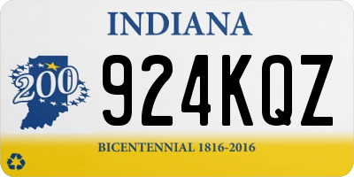 IN license plate 924KQZ