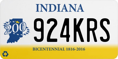 IN license plate 924KRS