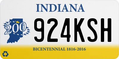 IN license plate 924KSH