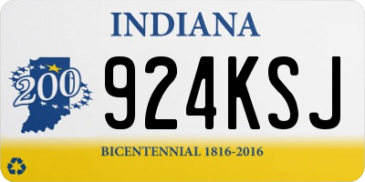 IN license plate 924KSJ
