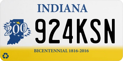 IN license plate 924KSN