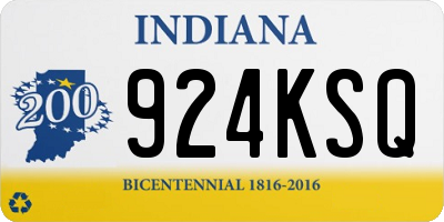 IN license plate 924KSQ