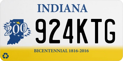 IN license plate 924KTG