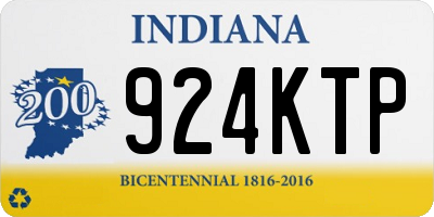 IN license plate 924KTP