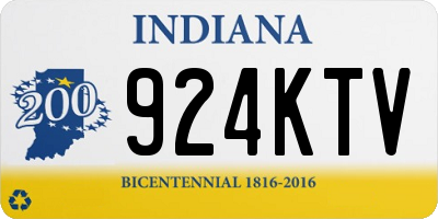 IN license plate 924KTV
