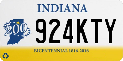 IN license plate 924KTY