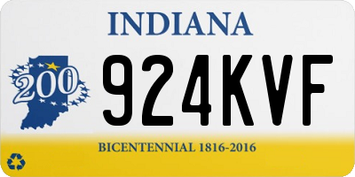 IN license plate 924KVF