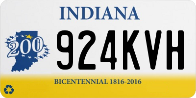 IN license plate 924KVH