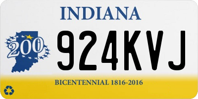 IN license plate 924KVJ