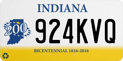 IN license plate 924KVQ