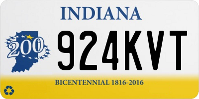 IN license plate 924KVT