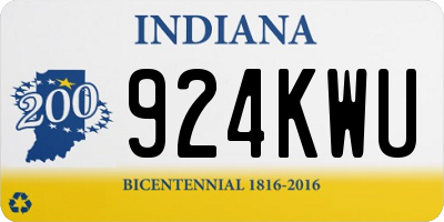 IN license plate 924KWU