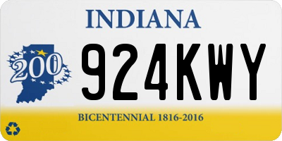 IN license plate 924KWY