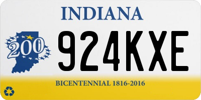 IN license plate 924KXE