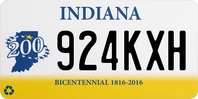 IN license plate 924KXH