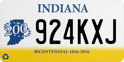 IN license plate 924KXJ