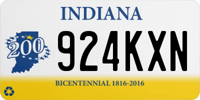 IN license plate 924KXN