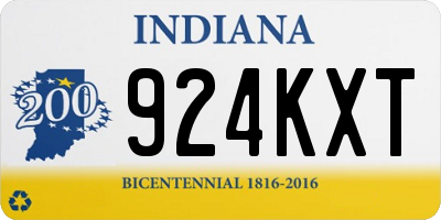 IN license plate 924KXT