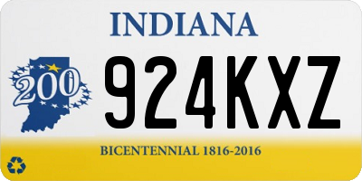 IN license plate 924KXZ