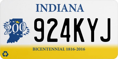 IN license plate 924KYJ