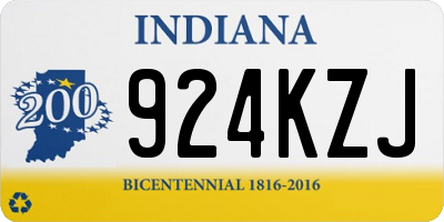 IN license plate 924KZJ