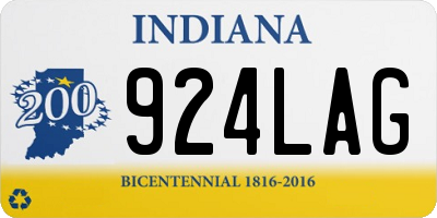 IN license plate 924LAG